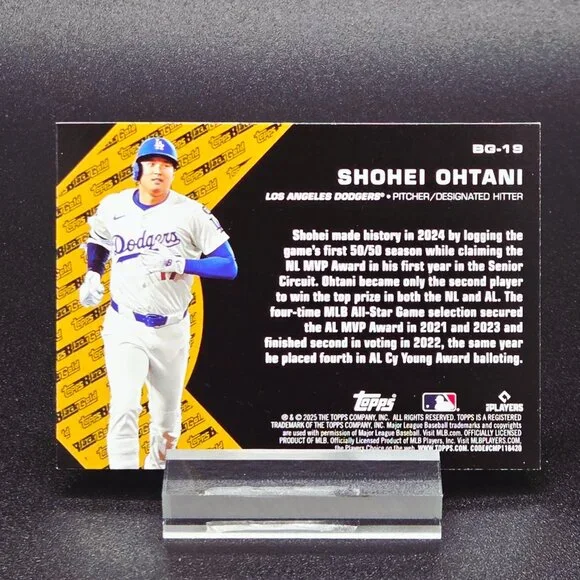 Shohei Ohtani Black Gold Building Blocks Inserts Los Angeles Dodgers Superstar - Picture 3 of 5